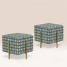 BAXTER Set of 2 Pouffes