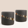 DANBY Set of 2 Pouffes