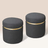 HAMLIN Set of 2 Pouffes