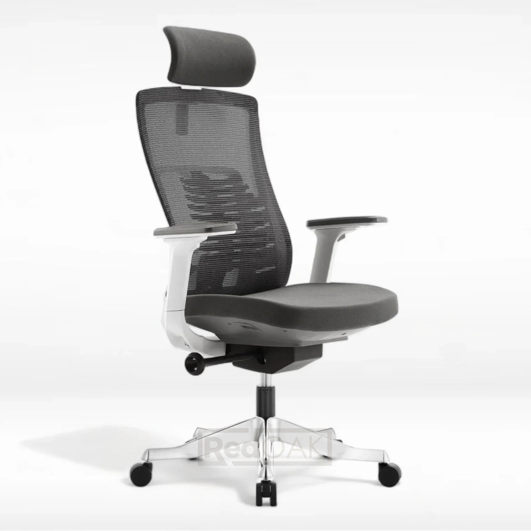 Inspiron White (Cushion Seat) High Back (With Headrest) Executive Chair